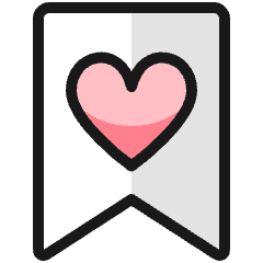 Love It Ribbon Icon from Ultimate Colors Set