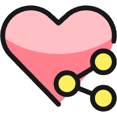 Love It Share Icon from Ultimate Colors Set