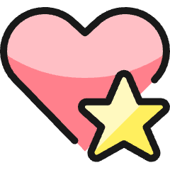 Love It Star Icon from Ultimate Colors Set