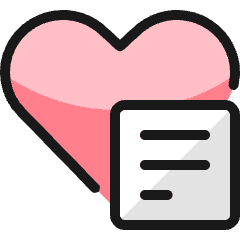 Love It Text Icon from Ultimate Colors Set