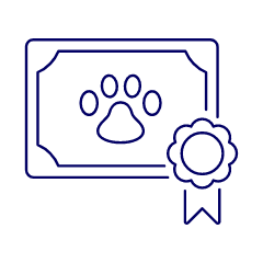 Pet Certificate 2 Illustration from UX Line Set