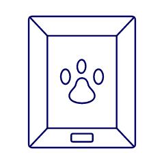 Pet Footprint Illustration from UX Line Set