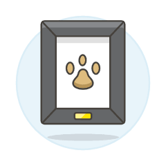 Pet Footprint Illustration from UX Colors Set
