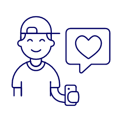 Firting Happy Message 1 Illustration from UX Line Set
