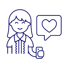 Firting Happy Message 4 Illustration from UX Line Set