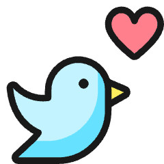Love Bird Icon from Ultimate Colors Set