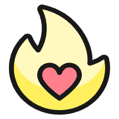 Love Fire Icon from Ultimate Colors Set