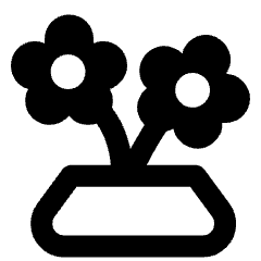 Love Flower Jar Icon from Nova Line Set
