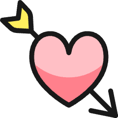 Love Heart Arrow Icon from Ultimate Colors Set
