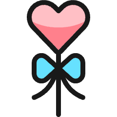 Love Heart Balloon Icon from Ultimate Colors Set