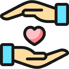 Love Heart Hands Hold 1 Icon from Ultimate Colors Set