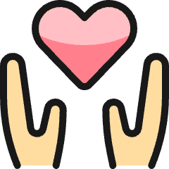 Love Heart Hands Hold 3 Icon from Ultimate Colors Set