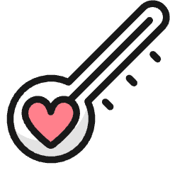 Love Heart Key Icon from Ultimate Colors Set
