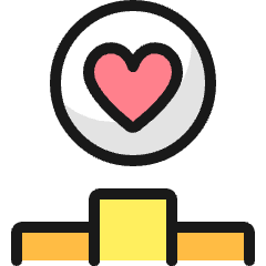 Love Heart Ranking Icon from Ultimate Colors Set