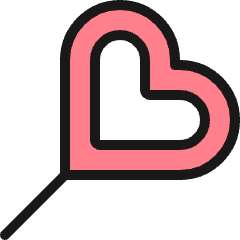 Love Lollipop Icon from Ultimate Colors Set