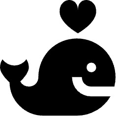 Love Whale Icon from Nova Solid Set