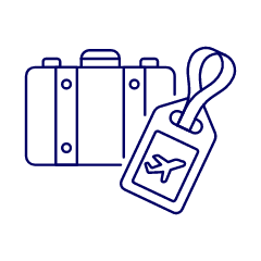 Baggage Tag Illustration from UX Line Set