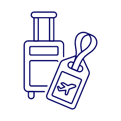 Luggage Tag Illustration from UX Line Set