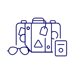 Packing Baggage Illustration from UX Line Set