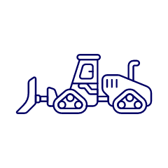 Bulldozer 3 Illustration from UX Line Set