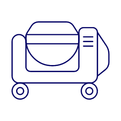 Concrete Mixer Illustration from UX Line Set