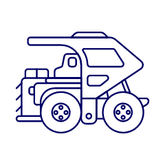 Haul Truck 2 Illustration from UX Line Set