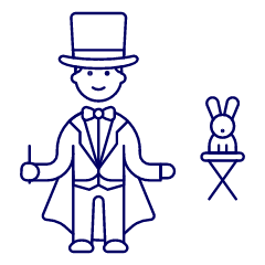 Magician Show 1 Illustration from UX Line Set