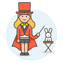 Magician Show 2 Illustration from UX Colors Set