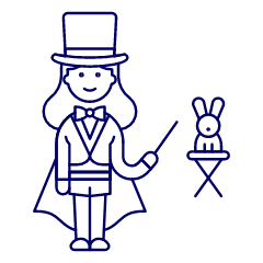 Magician Show 2 Illustration from UX Line Set