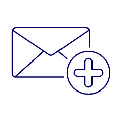 Email Add Illustration from UX Line Set