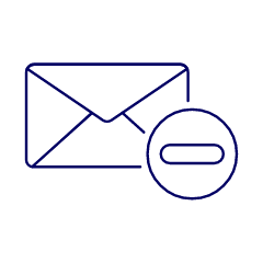 Email Remove Illustration from UX Line Set