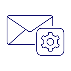 Email Settings Illustration from UX Line Set