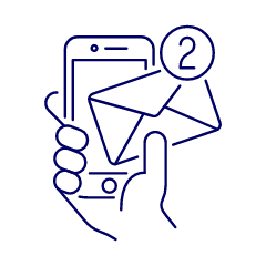Email Notifications 2 1 Illustration from UX Line Set