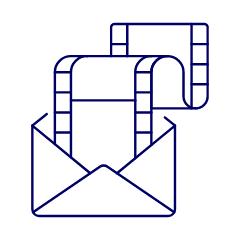 Movie Mail Illustration from UX Line Set