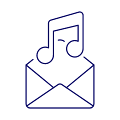 Music Mail Illustration from UX Line Set