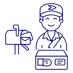 Postman 1 Illustration from UX Line Set