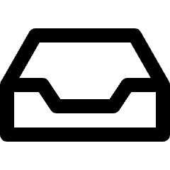 Email Inbox Empty Icon from Nova Line Set
