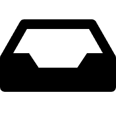 Email Inbox Empty Icon from Nova Solid Set