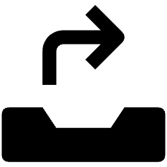 Email Inbox Forward Icon from Nova Solid Set