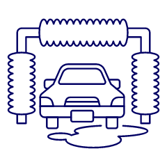 Car Wash Illustration from UX Line Set