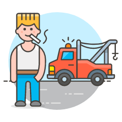 Mechanic Crane Car 1 Illustration from UX Colors Set