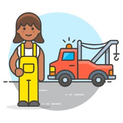 Mechanic Crane Car 5 Illustration from UX Colors Set