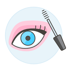 Mascara Eye Makeup Illustration from UX Colors Set