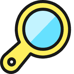 Make Up Hand Mirror Icon from Ultimate Colors Set