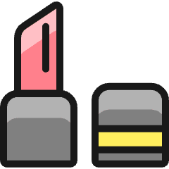 Make Up Lipstick 1 Icon from Ultimate Colors Set