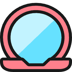 Make Up Mirror 1 Icon from Ultimate Colors Set