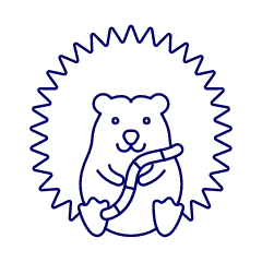 Hedgehog Illustration from UX Line Set