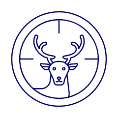 Hunting Deer Illustration from UX Line Set