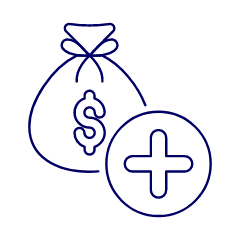 Money Bag Add Illustration from UX Line Set