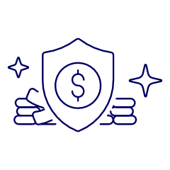 Money Shield Illustration from UX Line Set